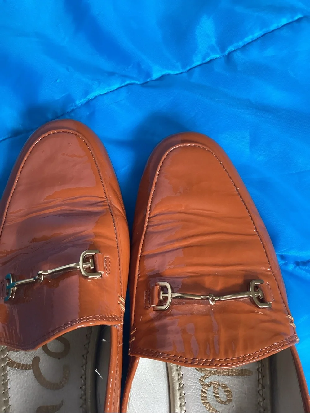 Sam Edelman Loraine Horsebit patent leather loafers